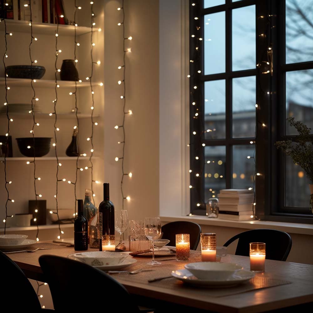 Ulkovalosarja 40 LED - Lämminvalkoinen, 3,9m