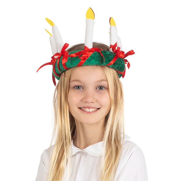 Lucia-kruunu kankaasta
