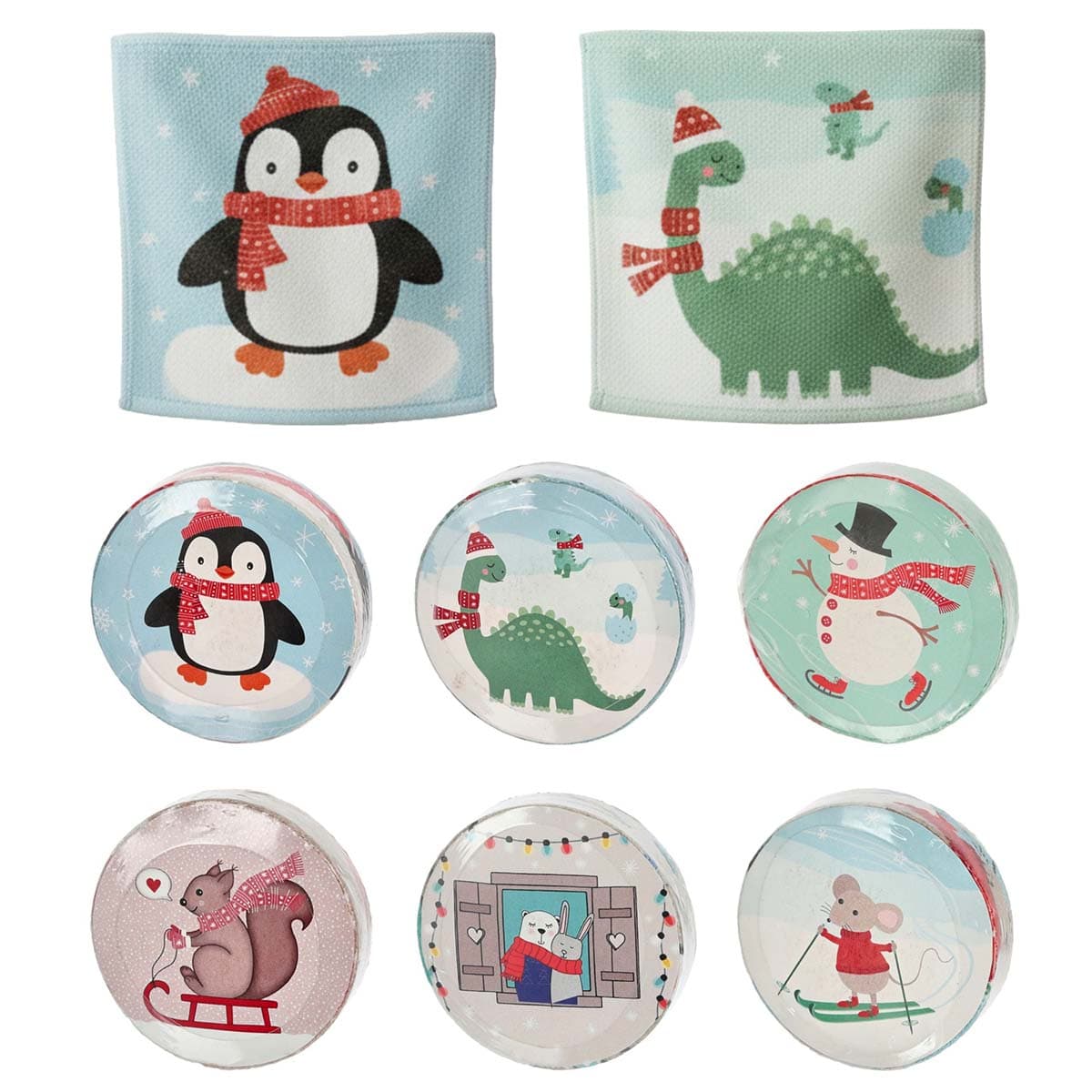 Taikapyyhe – Talviystävät, 30 x 30 cm, 1kpl