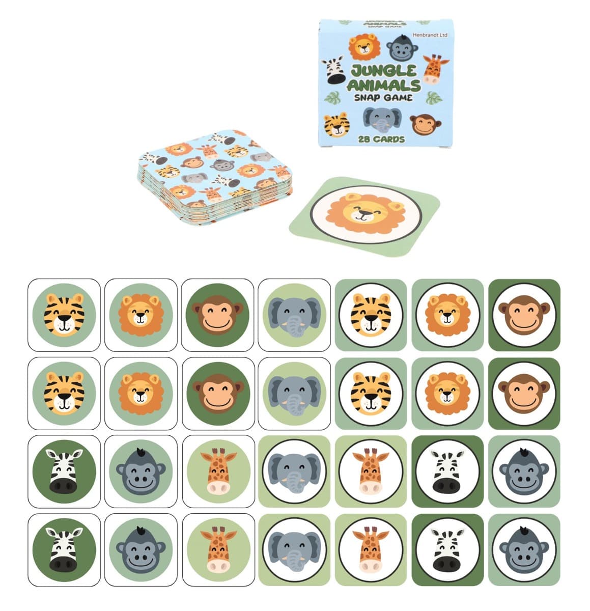 Korttipeli - Viidakon eläimet