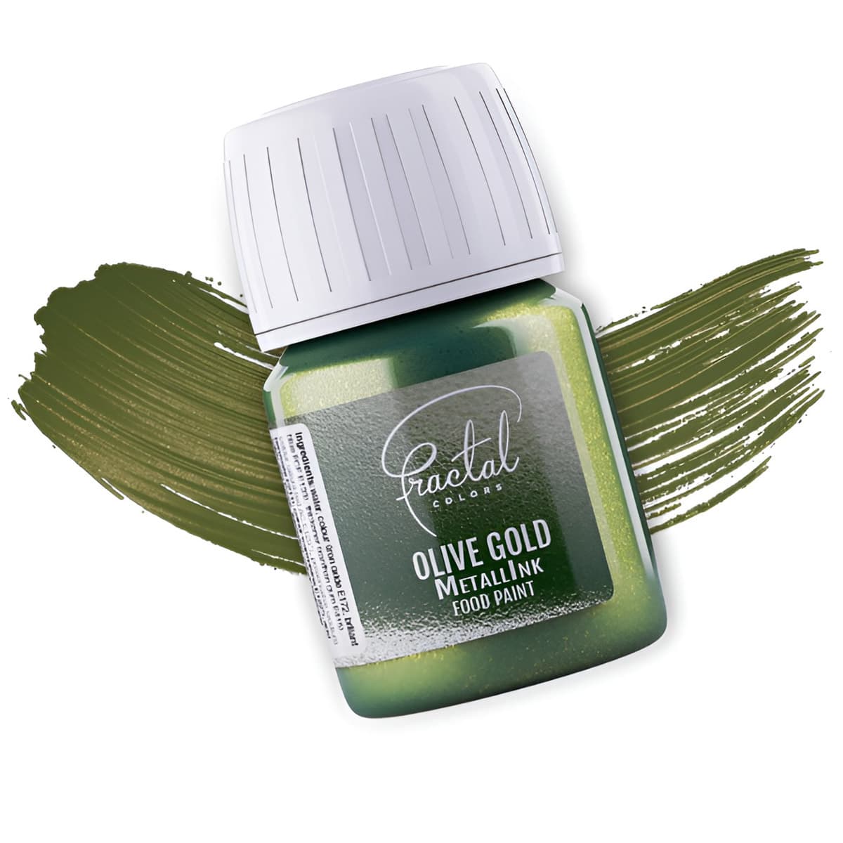 Elintarvikemaali - MetallInk Food Paint - Olive Gold, 30g