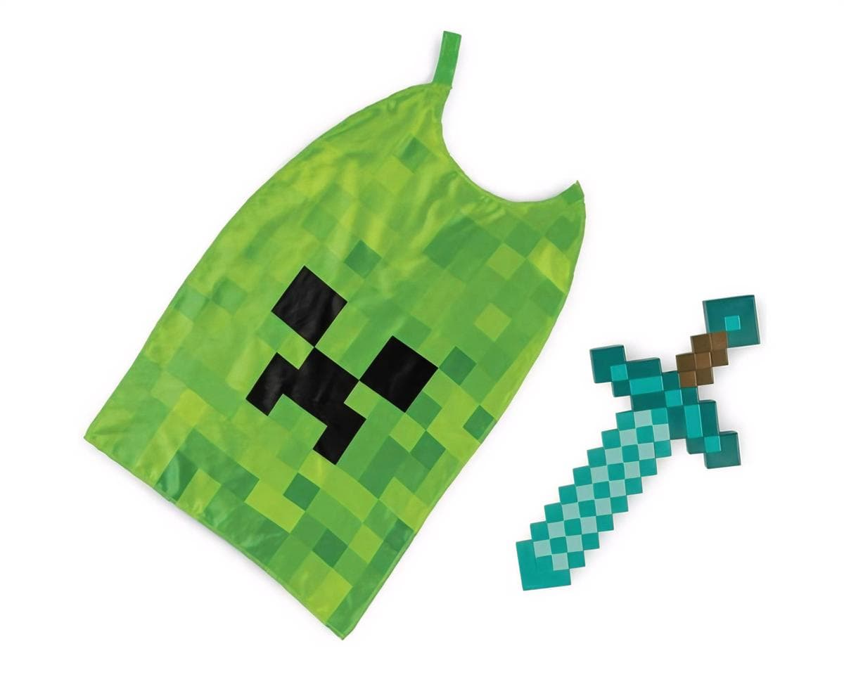 Minecraft Asustesetti – Timanttimiekka ja Viitta
