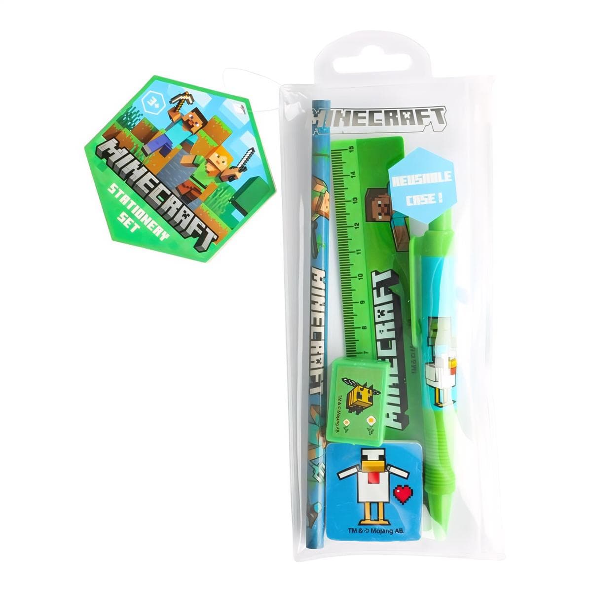 Kirjoitussetti - Minecraft, 6kpl -setti