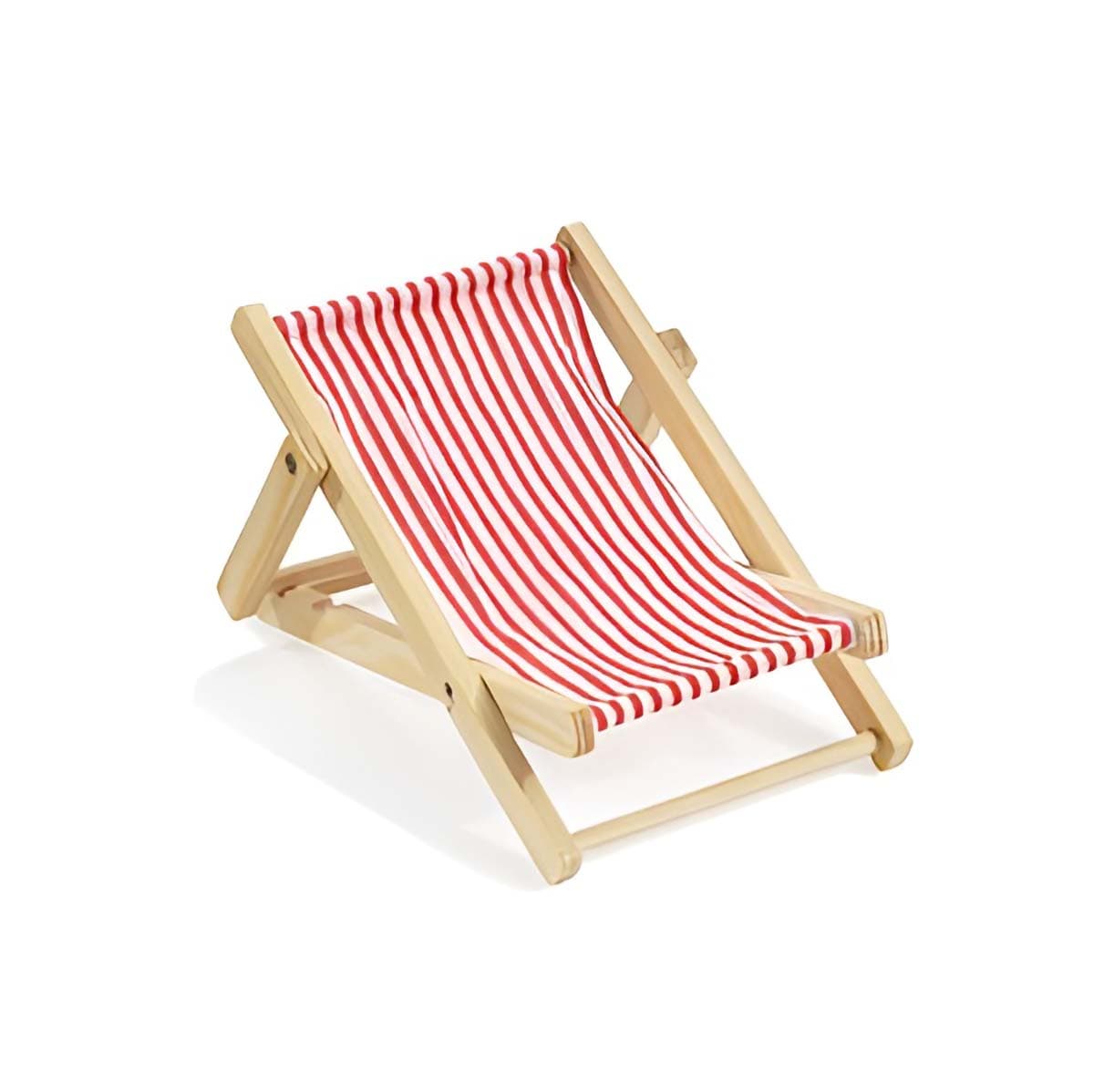 Miniatyyri aurinkotuoli – punaraidallinen – 9 cm