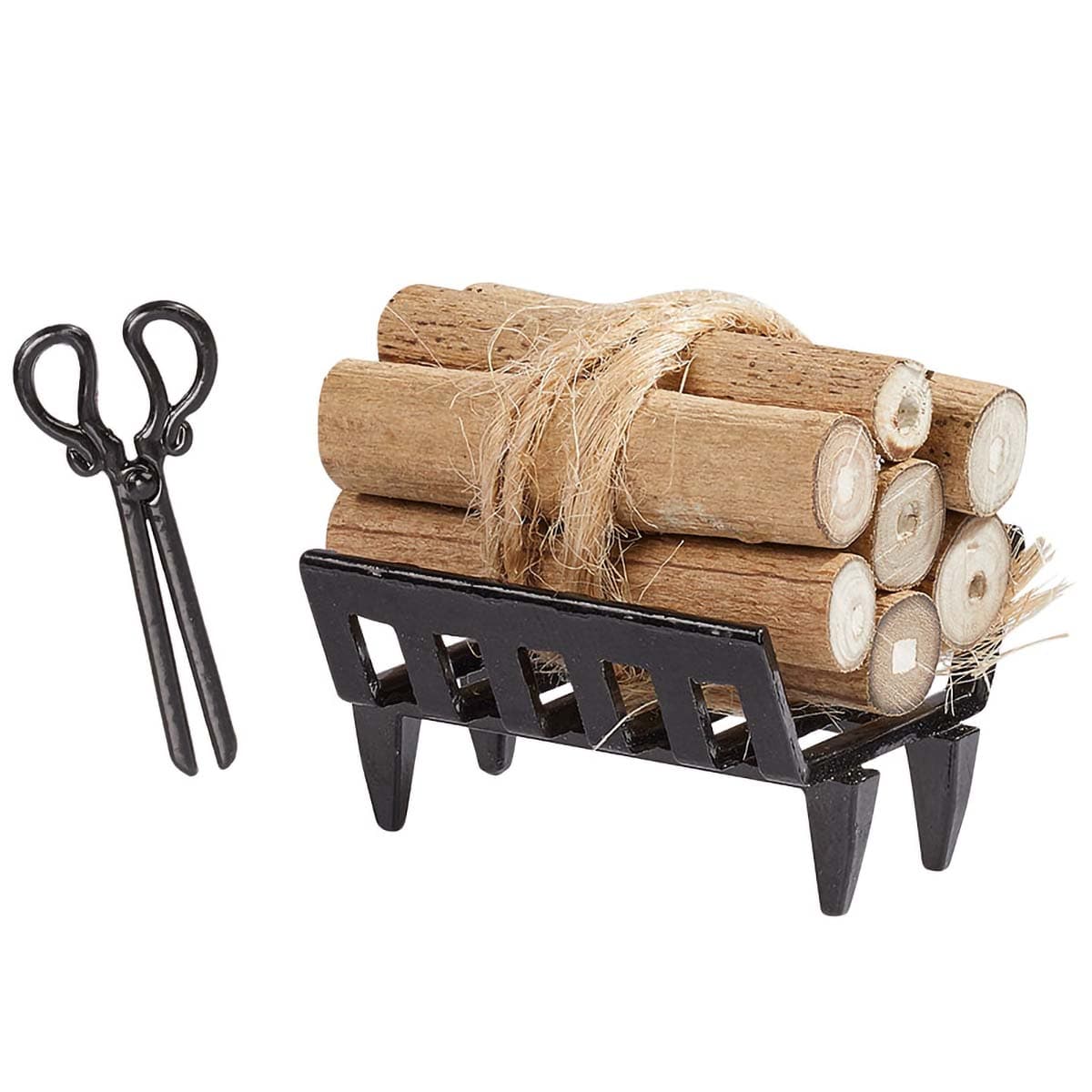 Miniatyyri takkatarvikesetti 3 osaa - 3 cm