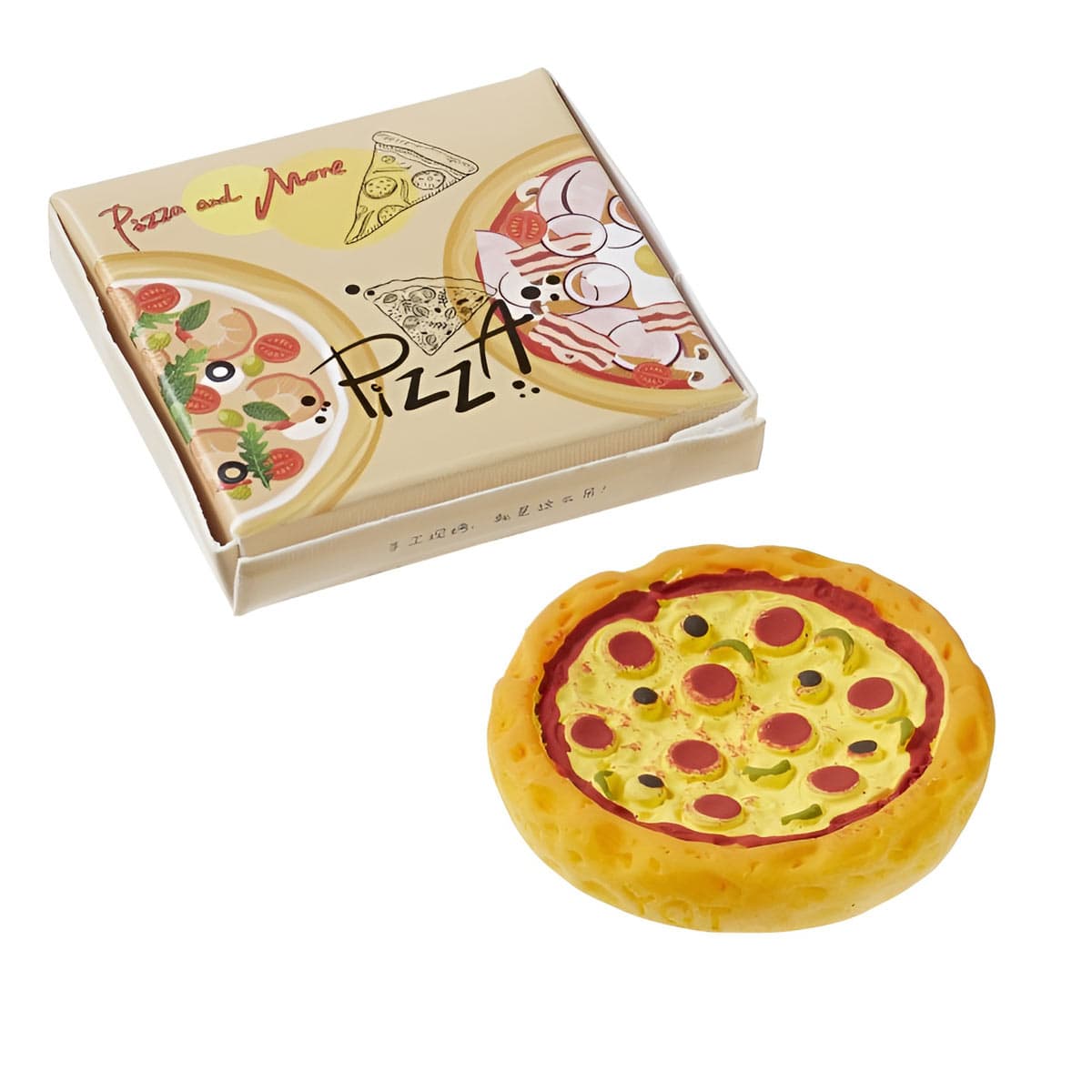 Miniatyyri - Pizza ja pizzalaatikko, 3,3cm