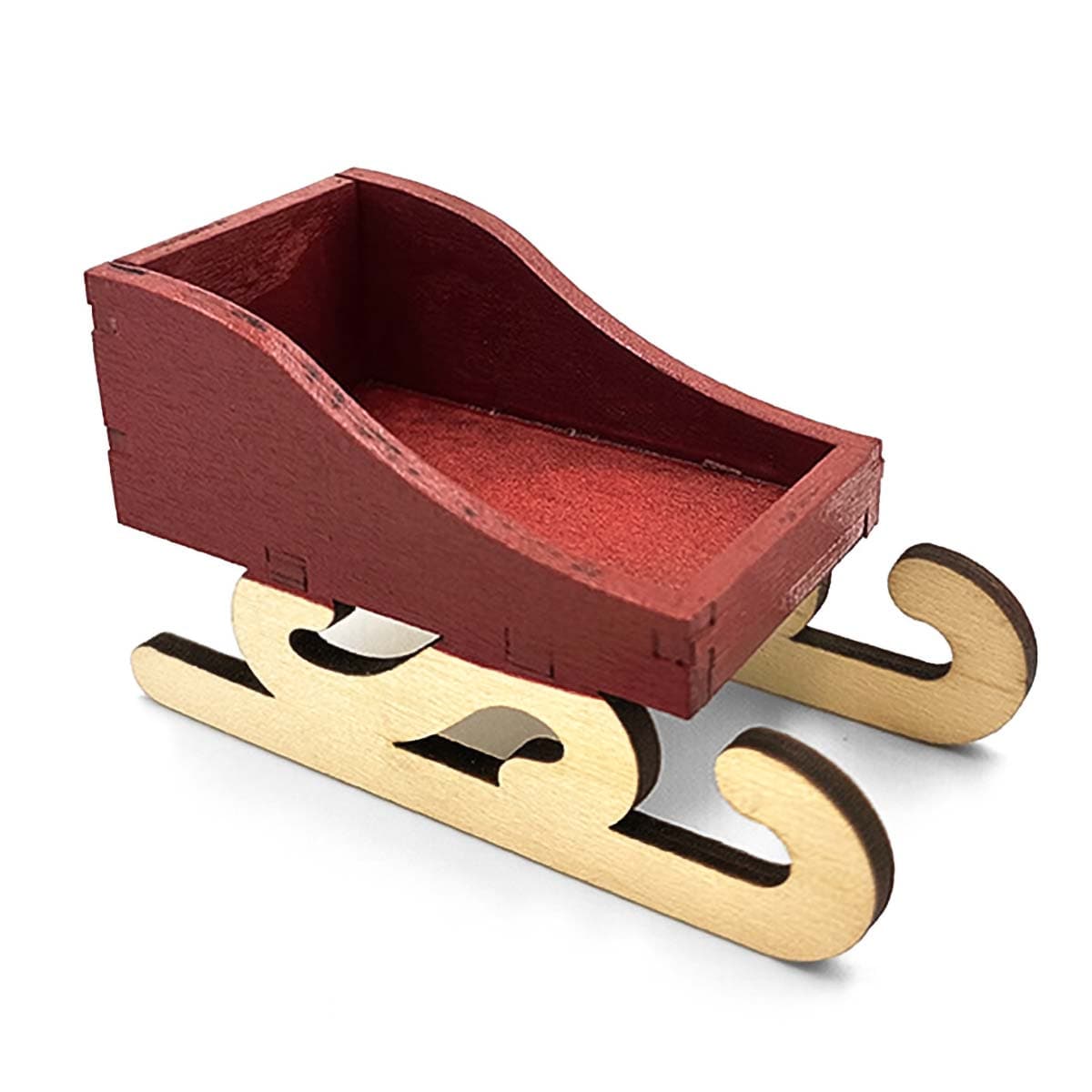 Miniatyyri – Punainen reki, 9 cm