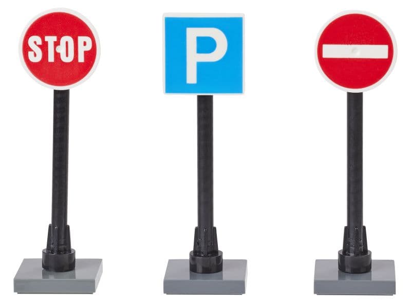 Miniatyyri - Liikennemerkit, 5cm, 3kpl