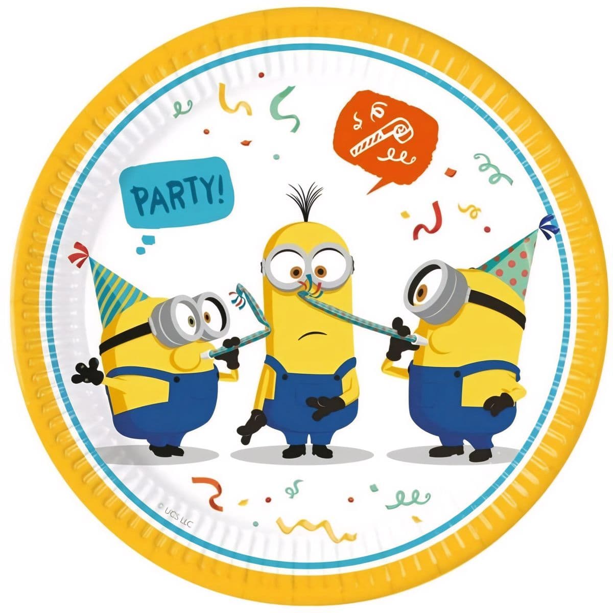 Pahvilautaset - Minions Rise of Gru, 23 cm, 8 kpl