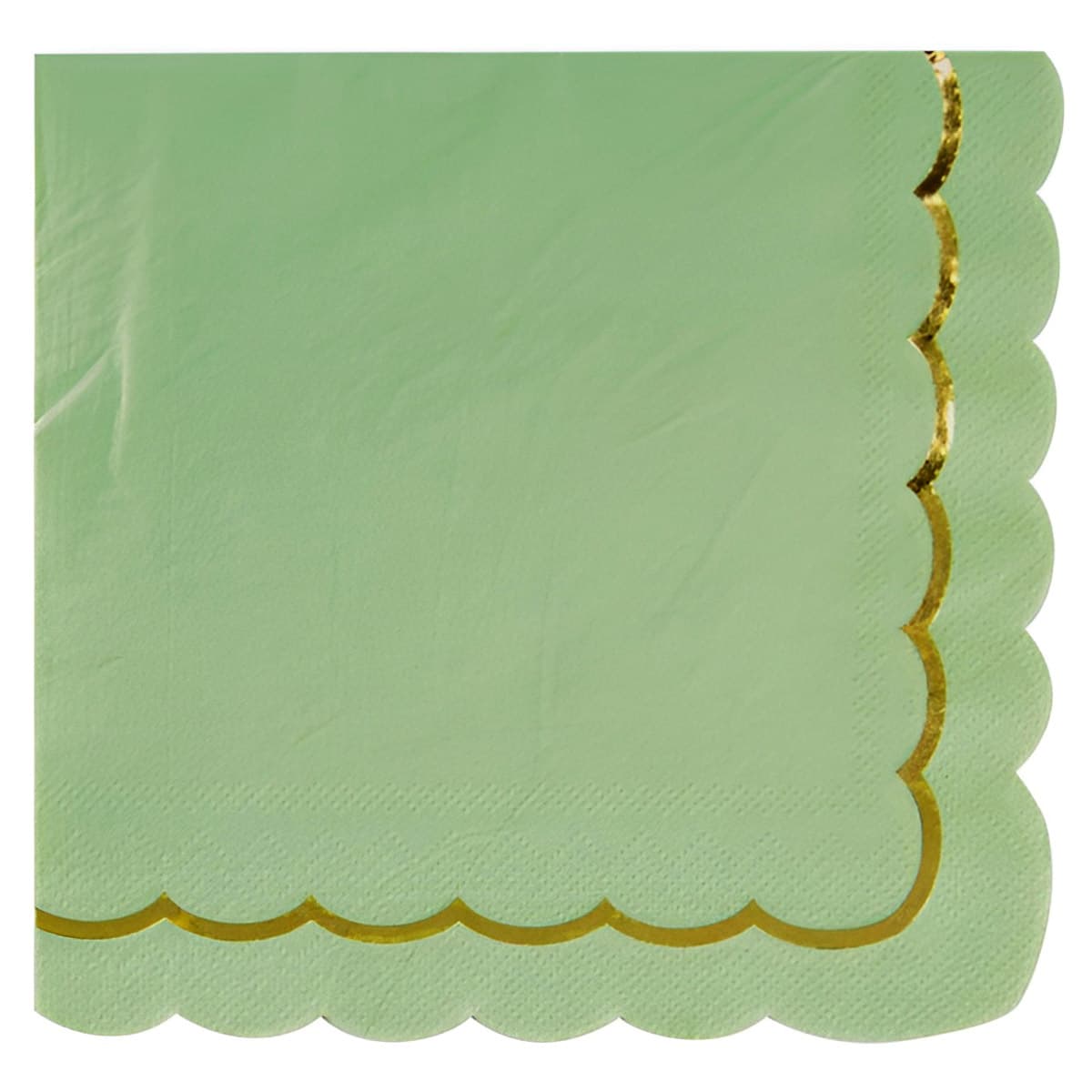 Lautasliinat kultaisella reunuksella - Sage, 16kpl