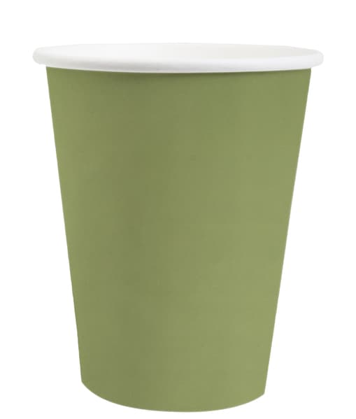 Pahvimukit - Oliivinvihreä, 10kpl