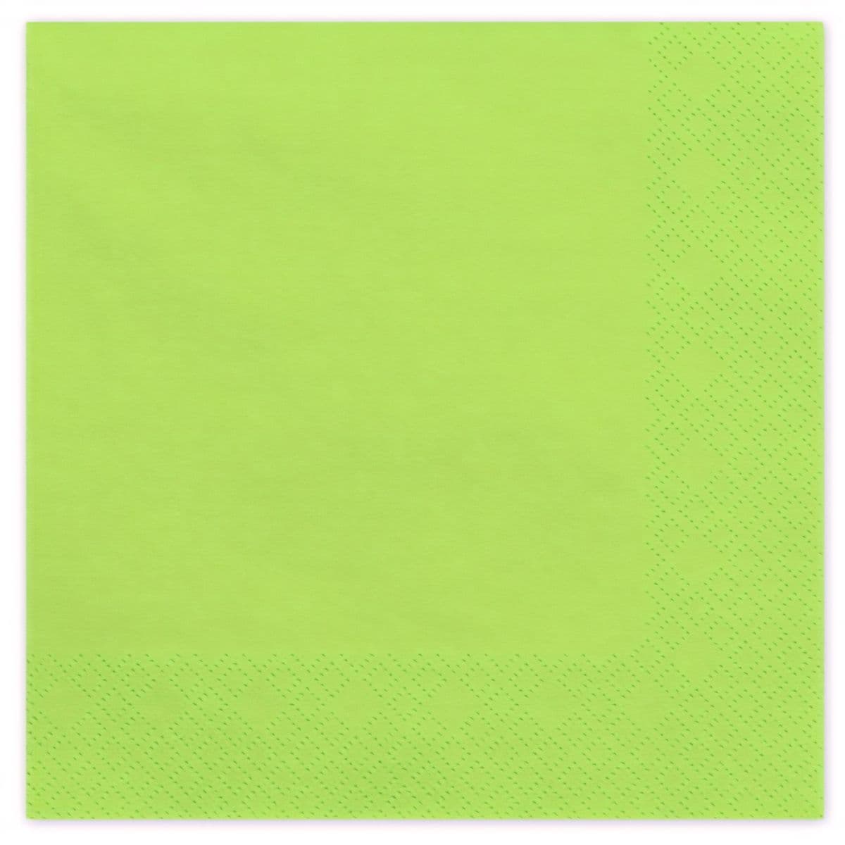 Lautasliinat - limenvihreä, 33 x 33 cm, 20 kpl