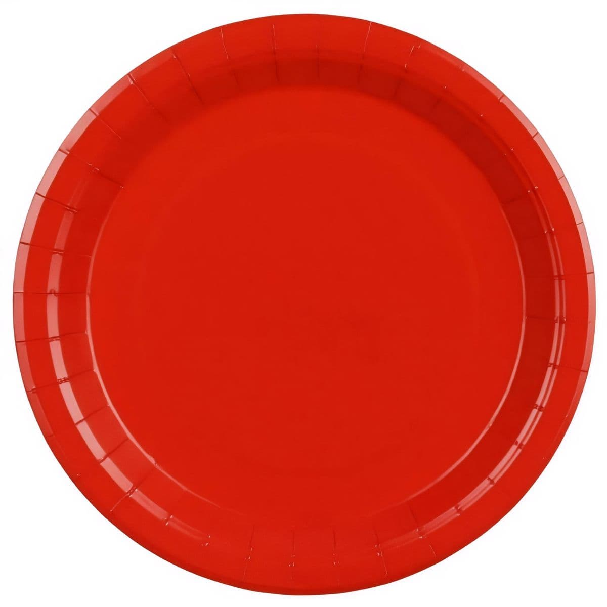 Pahvilautaset - punainen, Ø23 cm, 6 kpl