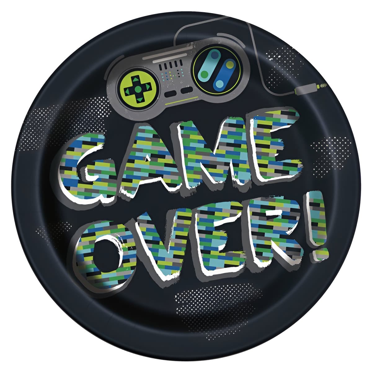 Pahvilautaset - Game Over, 22cm, 8kpl