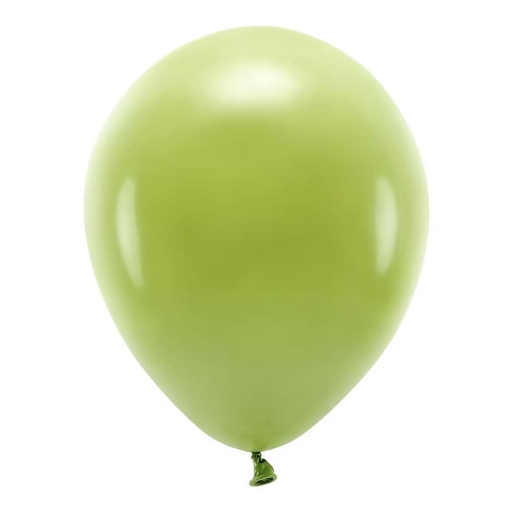 Ilmapallot - oliivinvihreä, 26 cm, 10 kpl