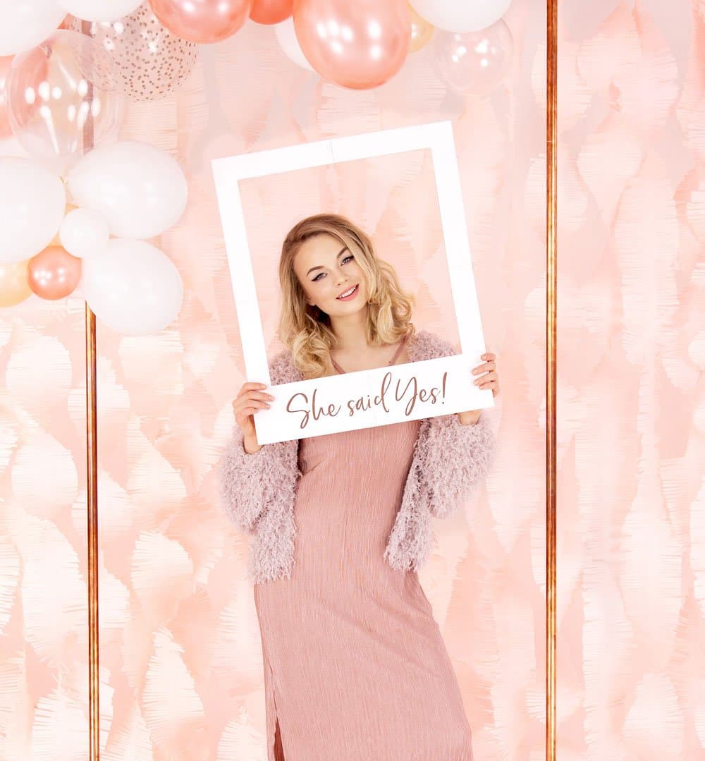 Photobooth kehys - She said yes!