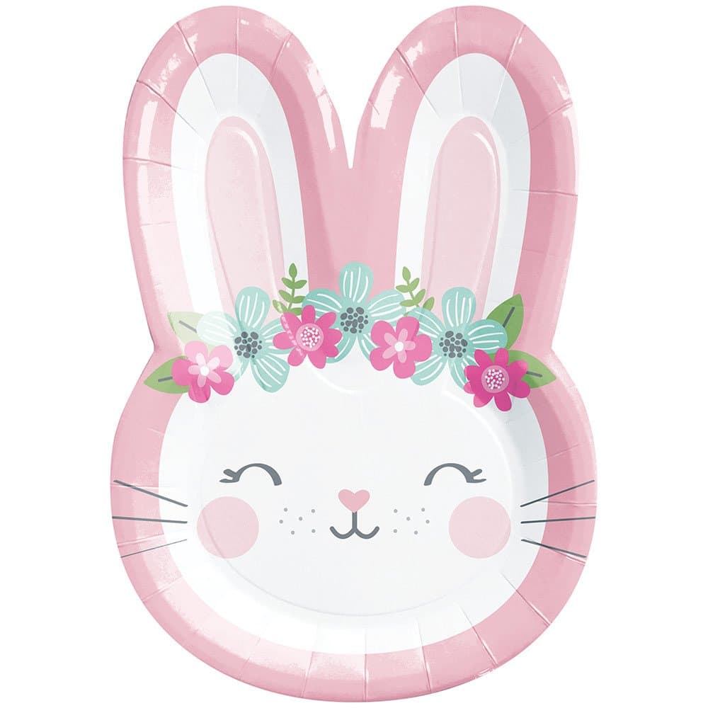 Birthday Bunny Pahvilautaset, 8kpl