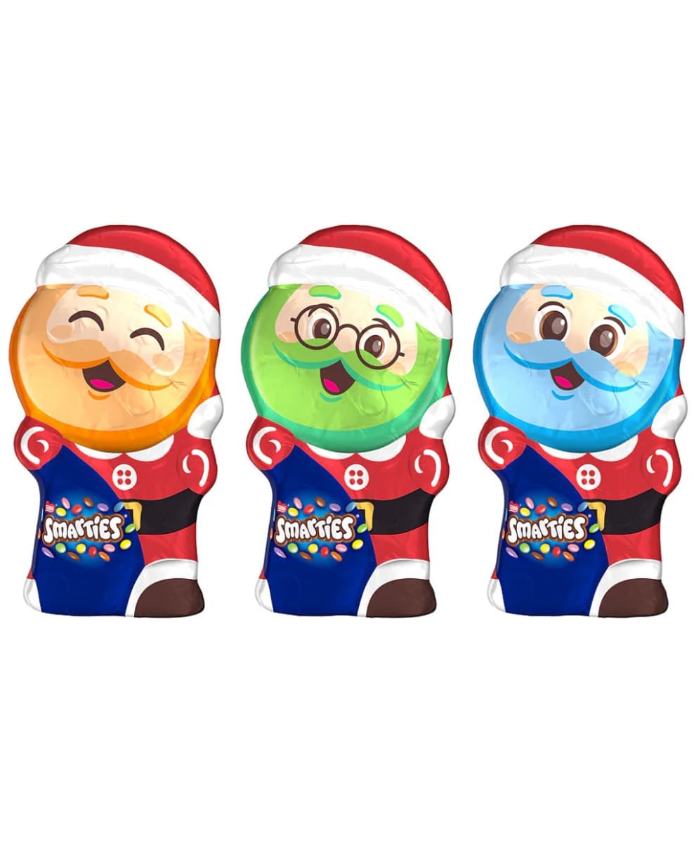 Smarties Joulupukki täytetty Smarties-rakeilla, 85 g