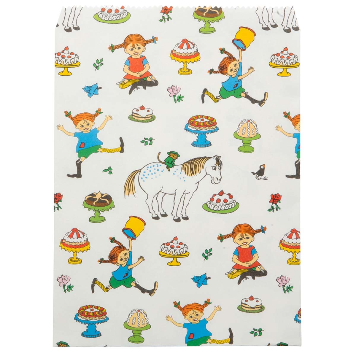 Paperipussit - Peppi Pitkätossu, 8 kpl