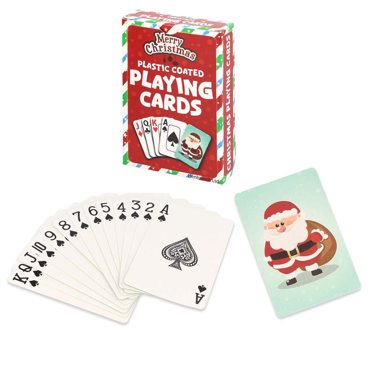Joulupelikortit - Muovipinnoitetut, 9 cm x 6 cm