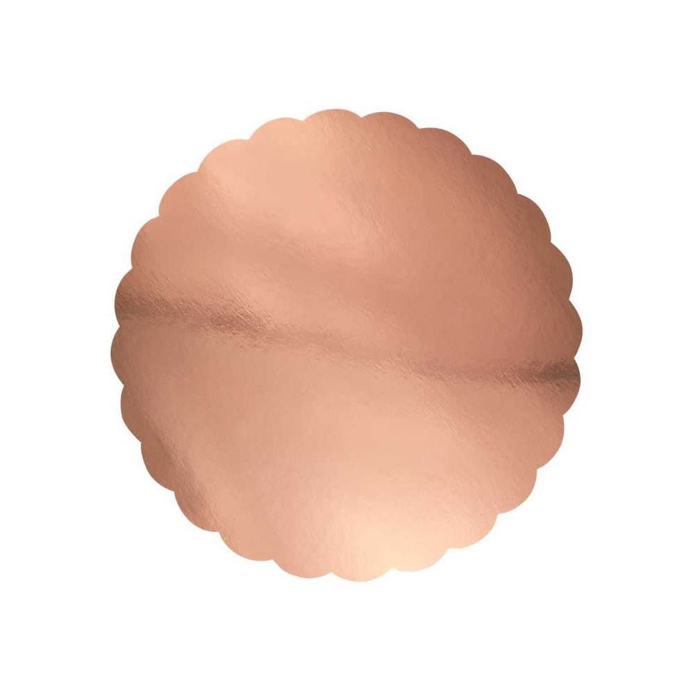 Koristereunainen kakkualusta - ruusukulta, 3 kpl-25 cm