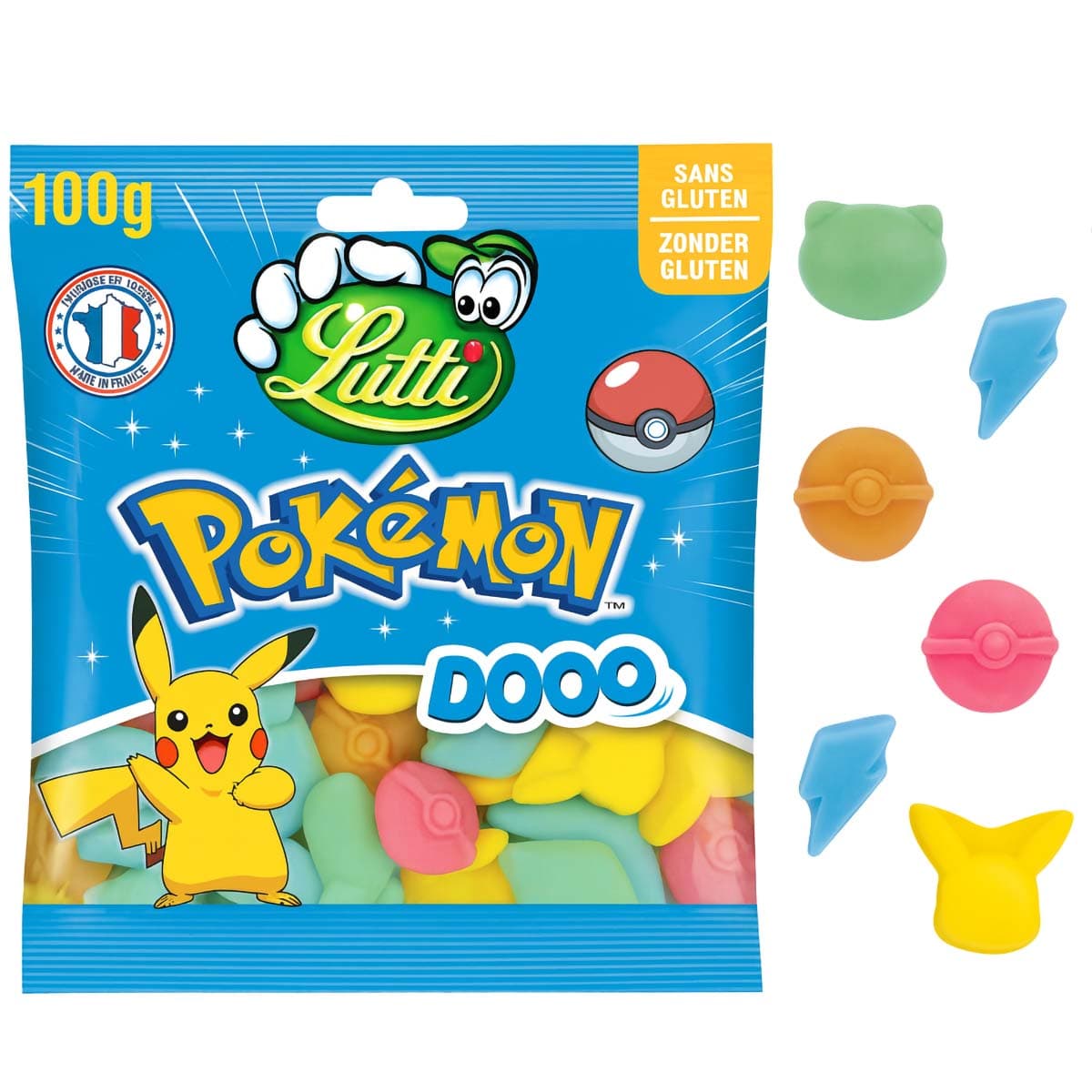 Lutti Pokémon Dooo – Hyytelömakeiset, 100 g