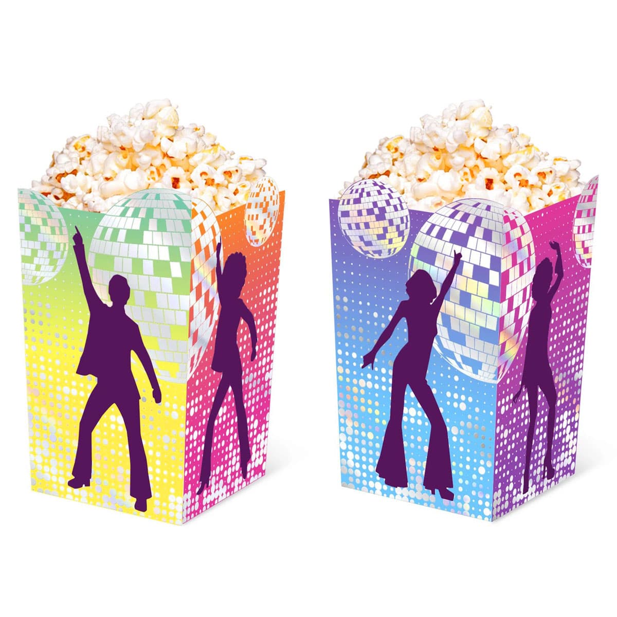 Popcorn-rasiat, Disco Värikäs, 6kpl