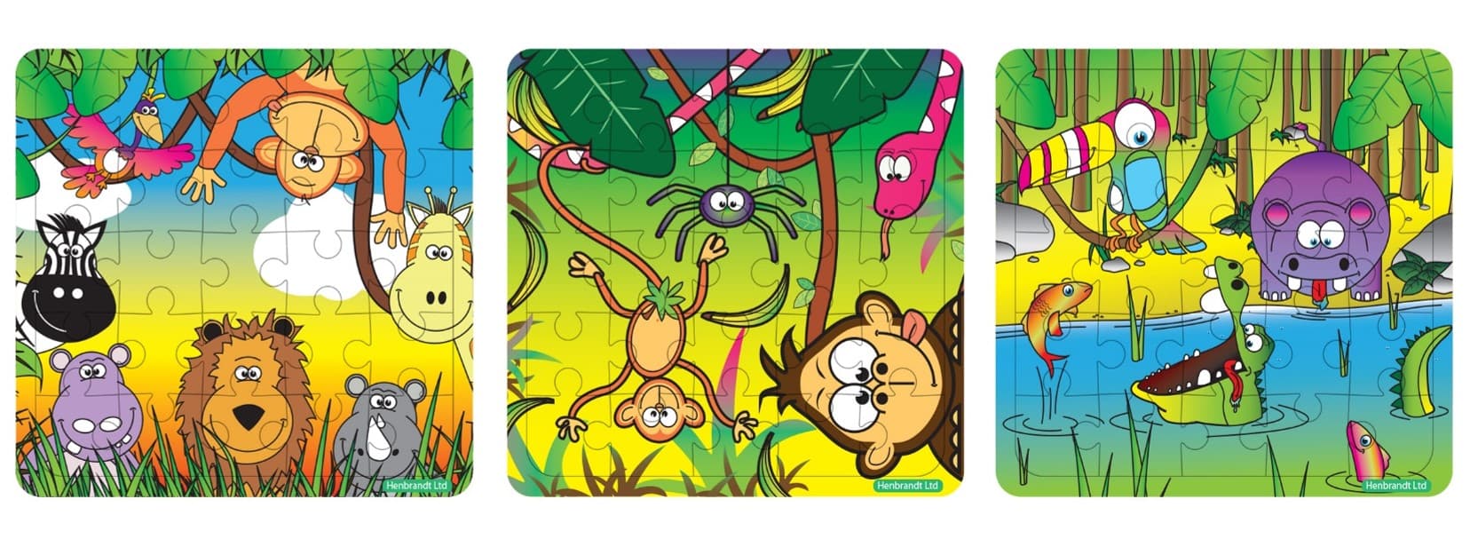 Mini-palapeli - Viidakon eläimet, 1kpl