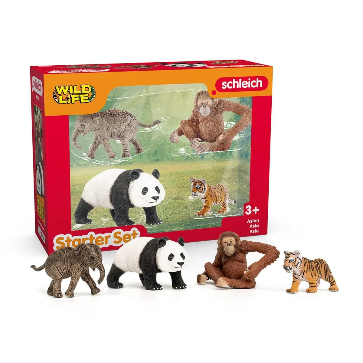 Schleich Villieläimet, Wild Life "Asia" Starter Set