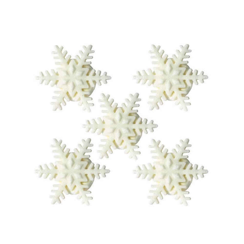 Sokerikoristeet - Lumihiutaleet, 5kpl