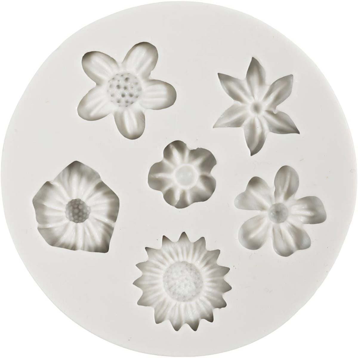 Silikonimuotti askarteluun - Pienet kukat