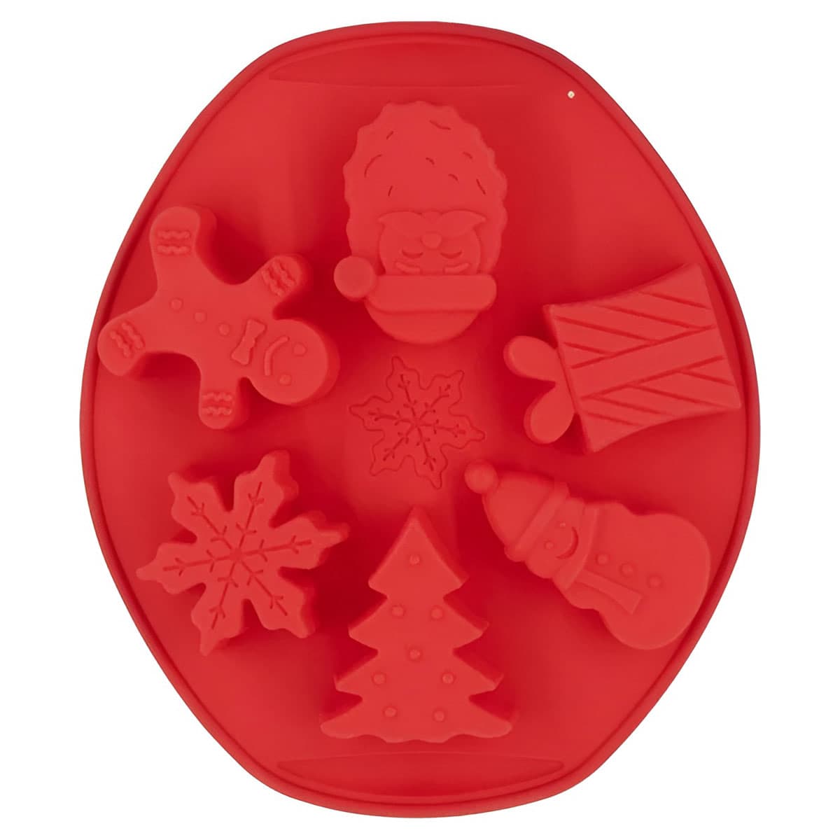 Silikonivuoka ovaali - Joulumuotti