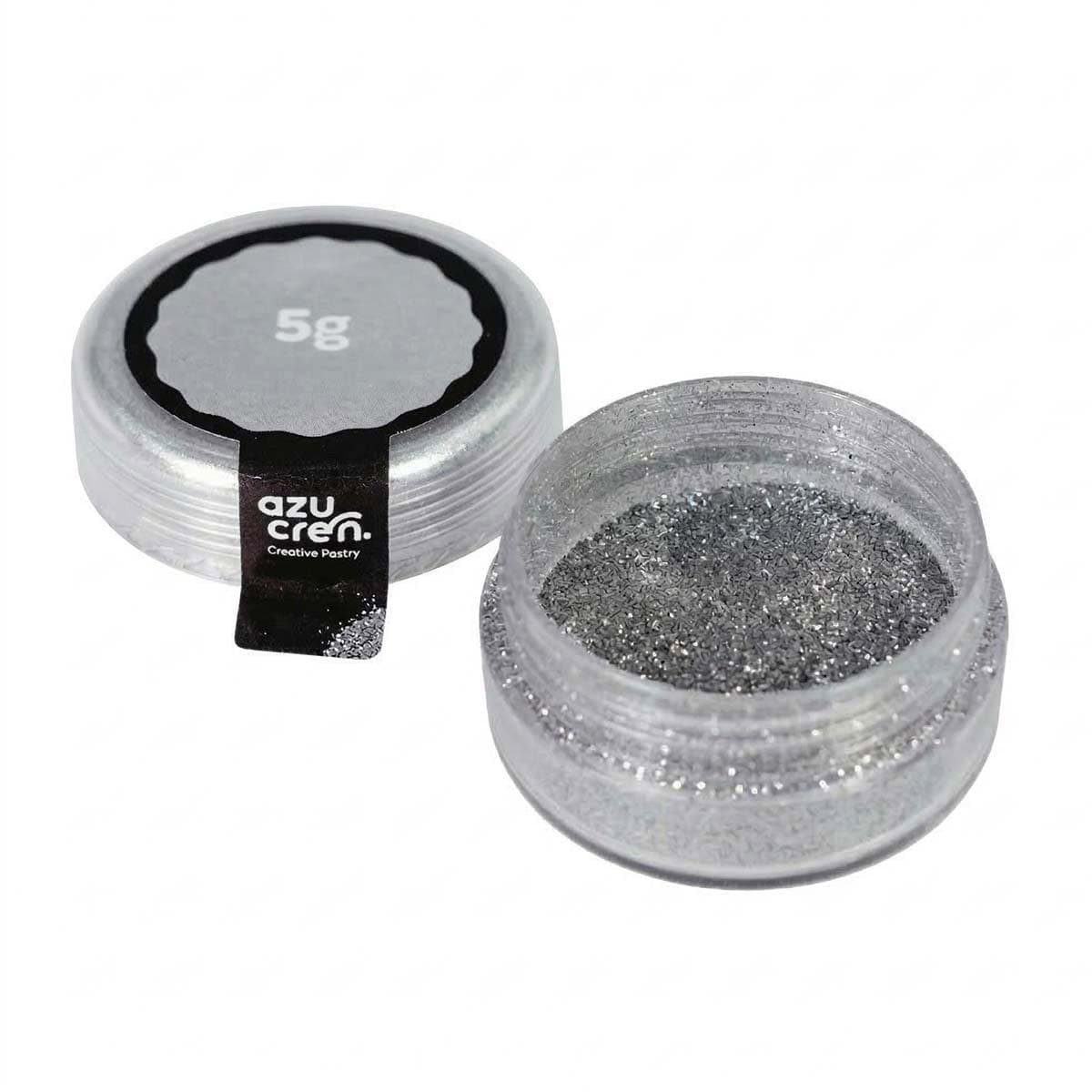 Kimalteleva tomuväri - Hopea, 5 g, Azushine