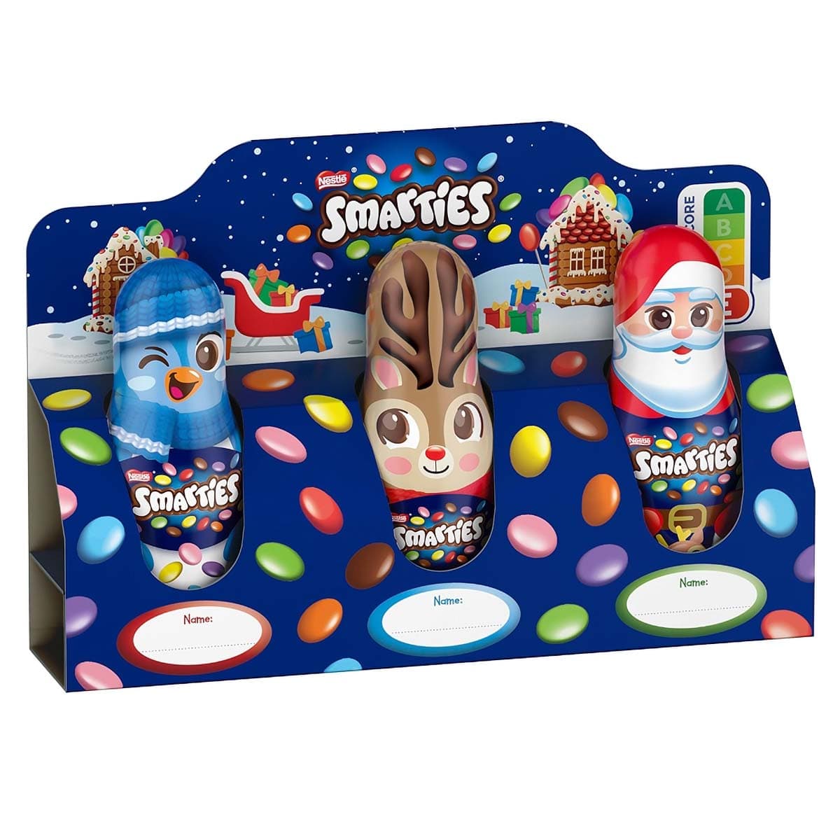 Smarties Mini Mix Christmas, 3 x 18,7g