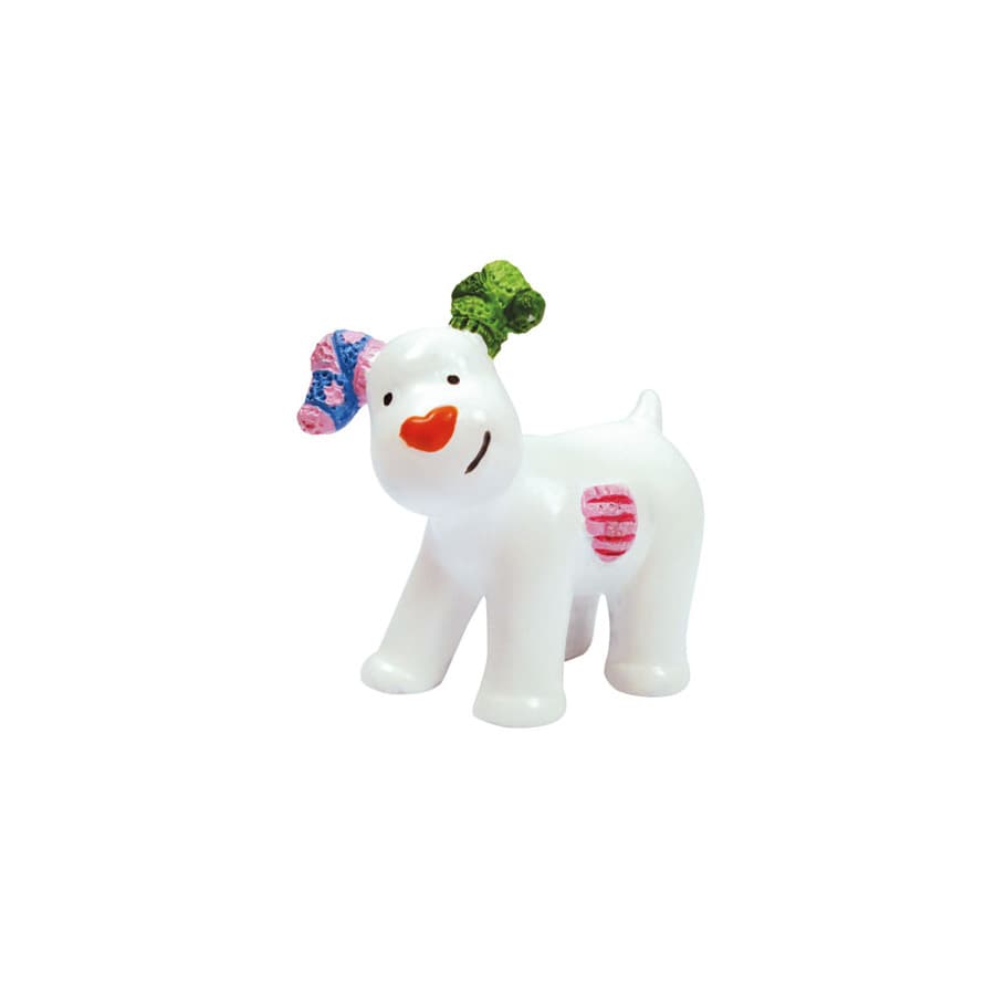 Kakkukoriste/Miniatyyri, The Snowdog - koira, 3,3cm