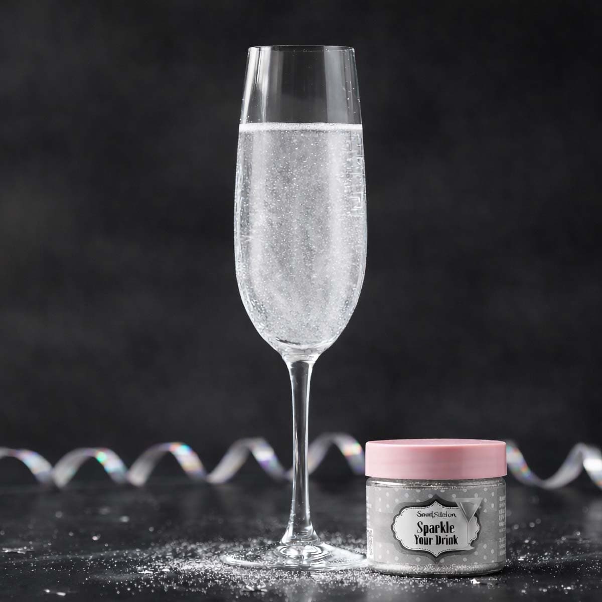 Kimallejauhe Drinkkiin - Sparkle Your Drink Silver, 10 g