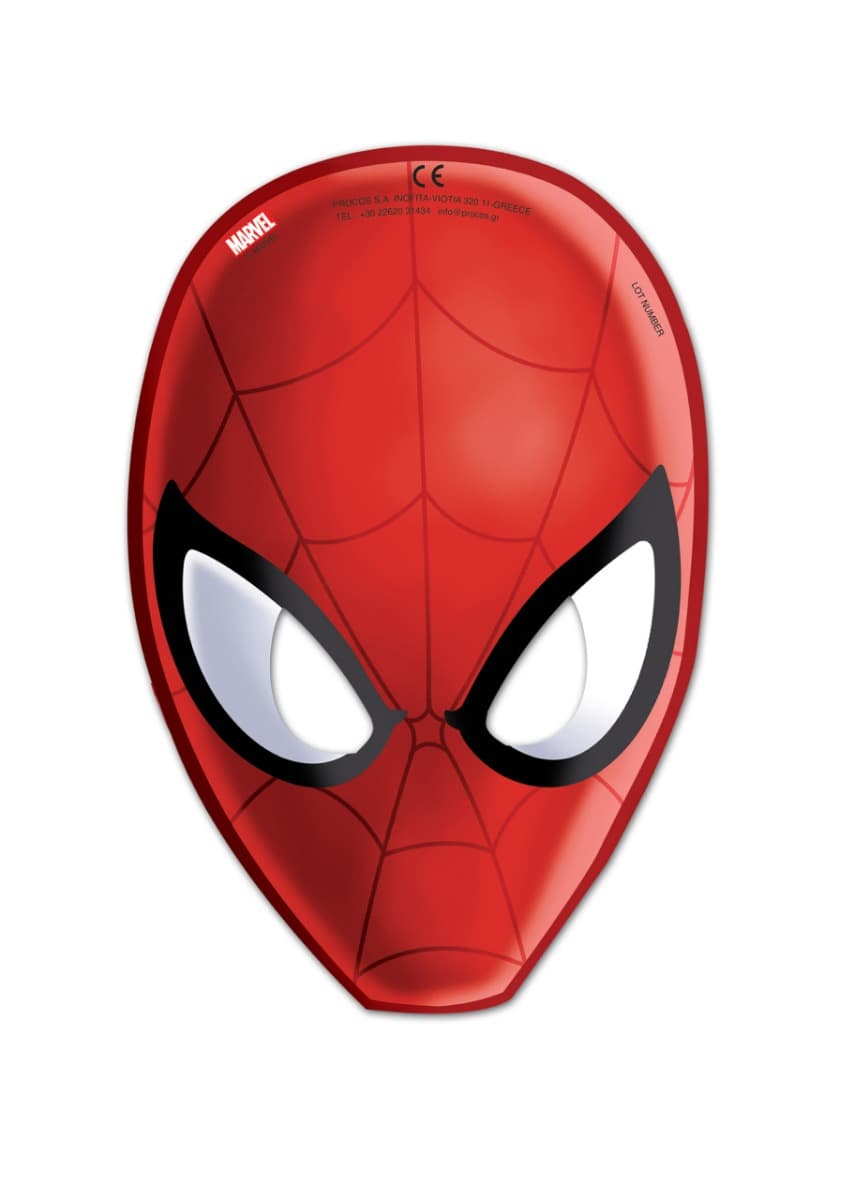 Spiderman Naamio, 6kpl