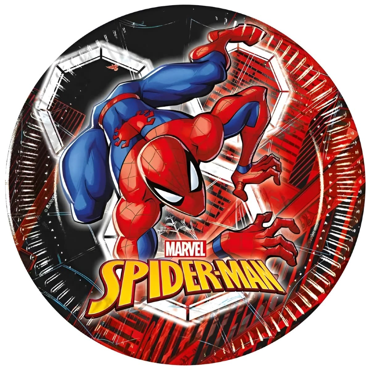 Pahvilautaset - Spiderman Marvel, 20 cm, 8 kpl