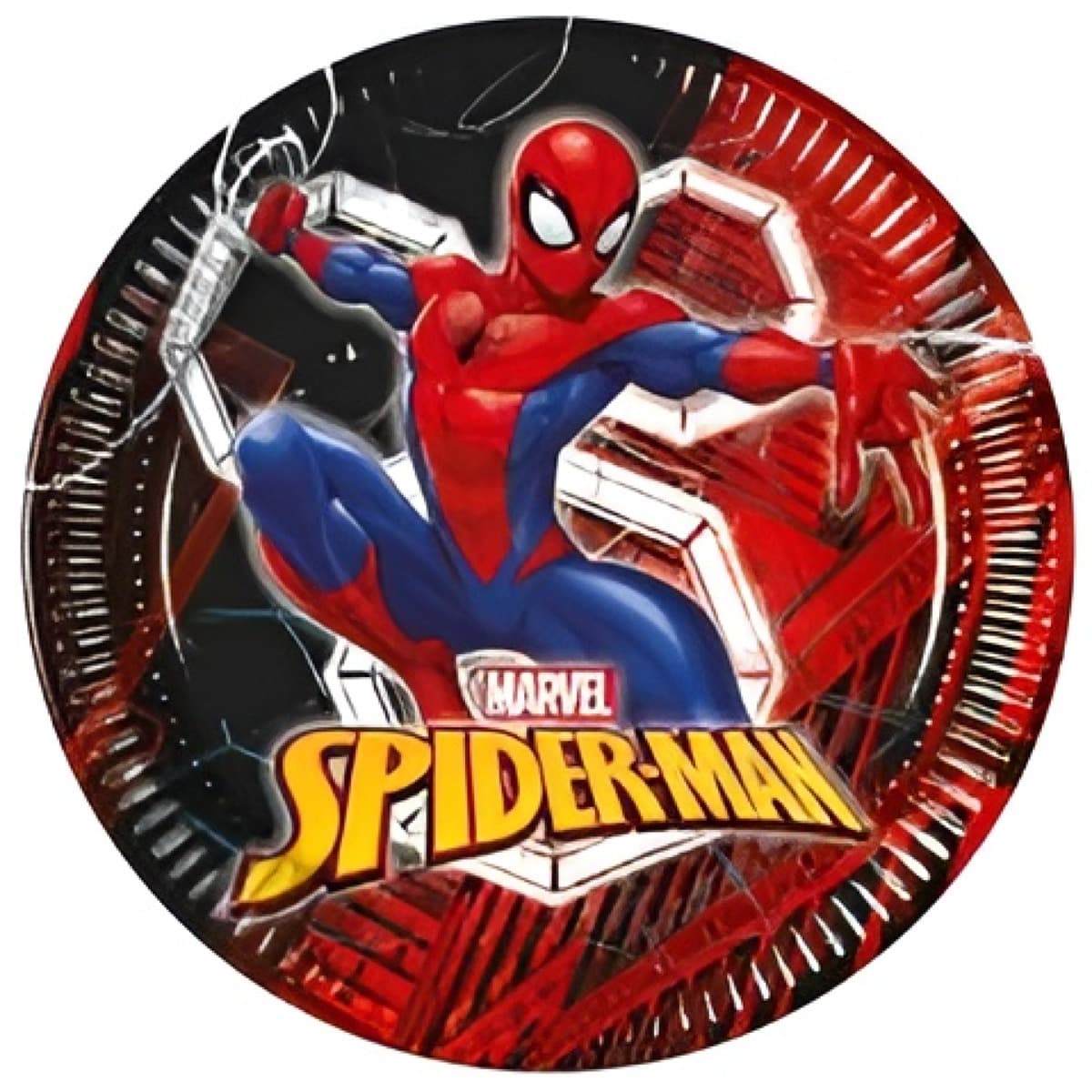 Pahvilautaset - Spiderman Marvel, 23 cm, 8 kpl