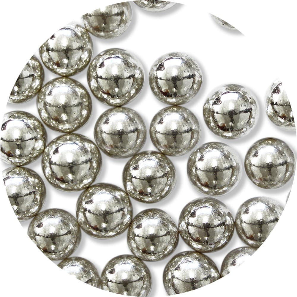 Hopeiset sokerihelmet 8mm, 25g