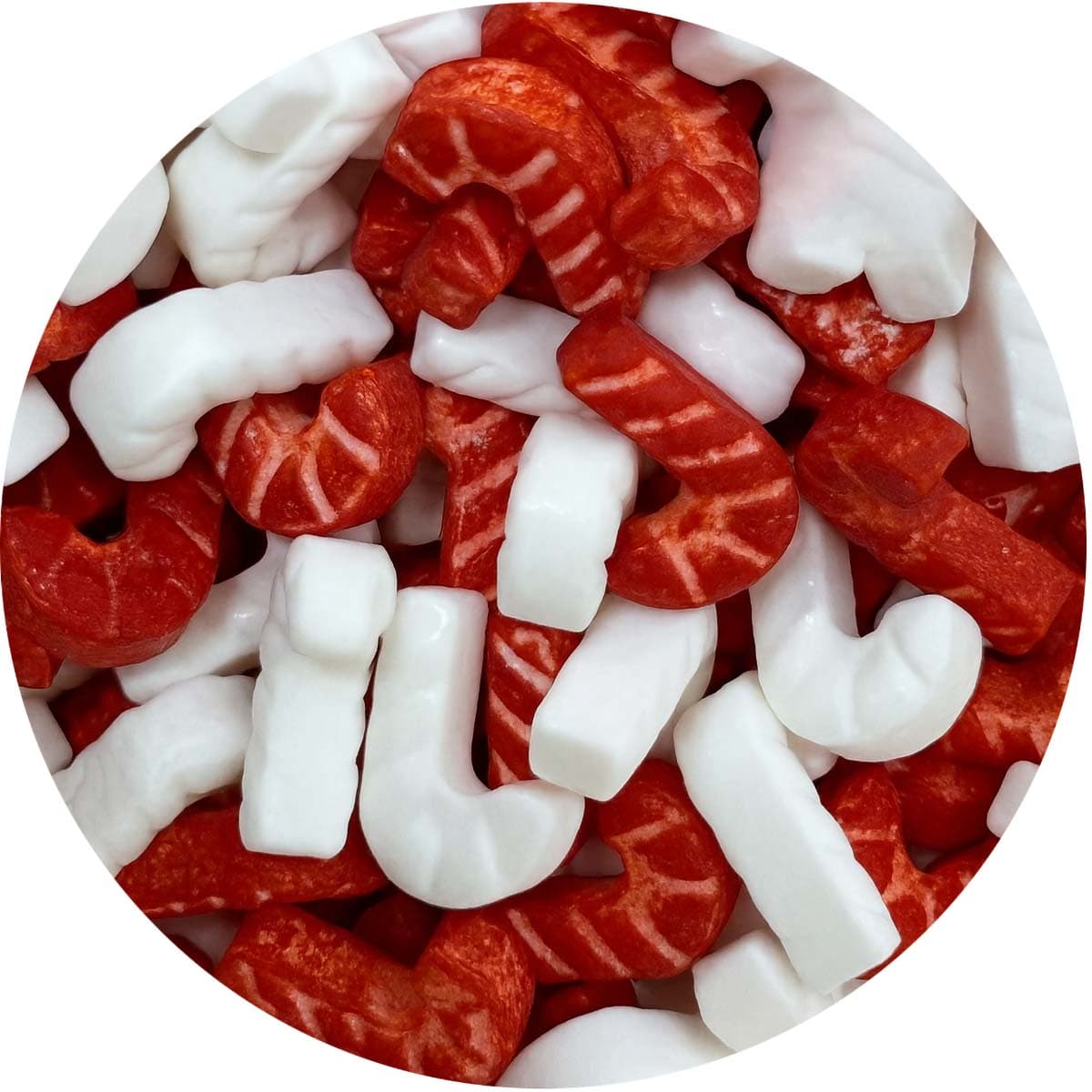 Koristerae – Karkkikepit, punainen/valkoinen, 90 g