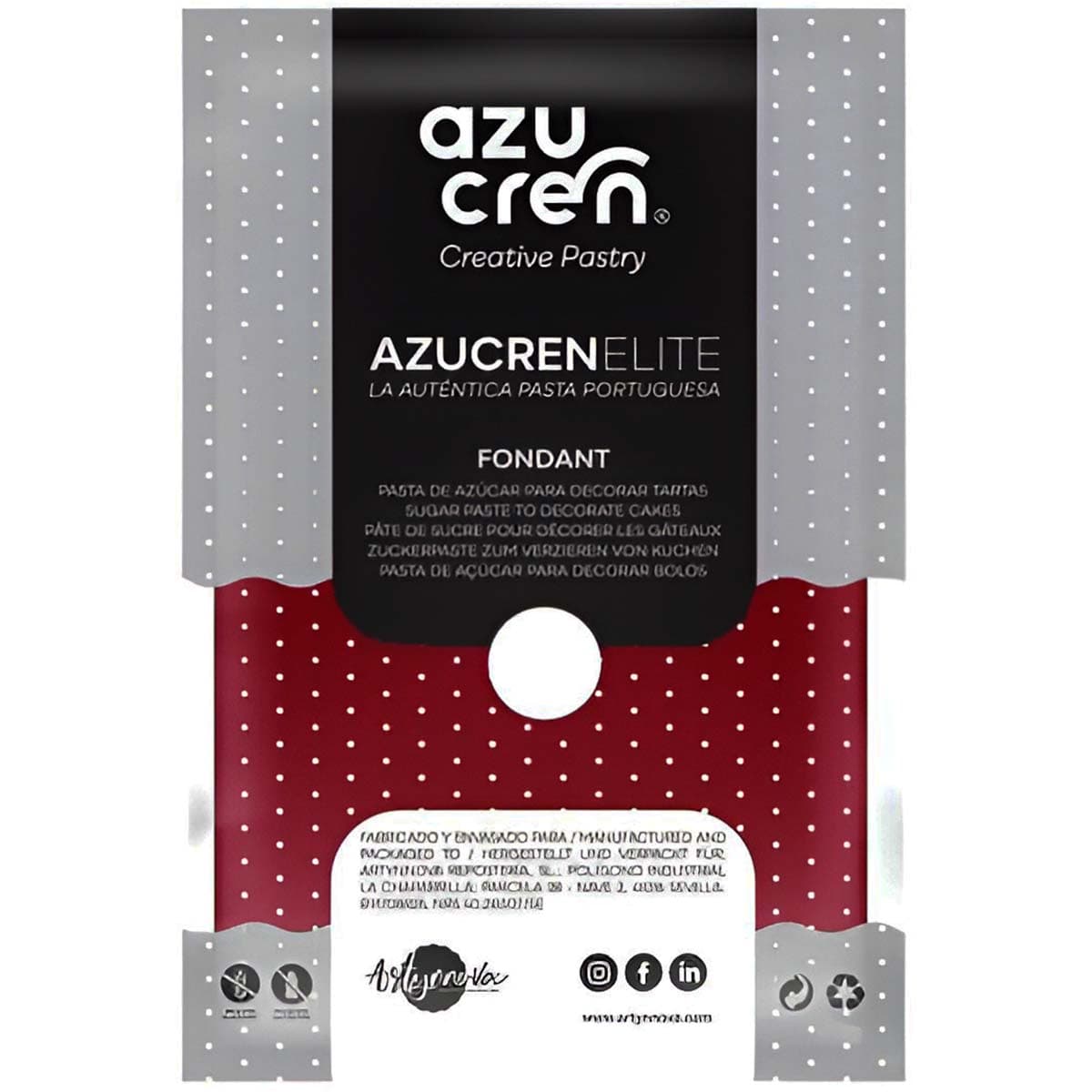 Sokerimassa Viininpunainen – Azucren Elite, 250 g