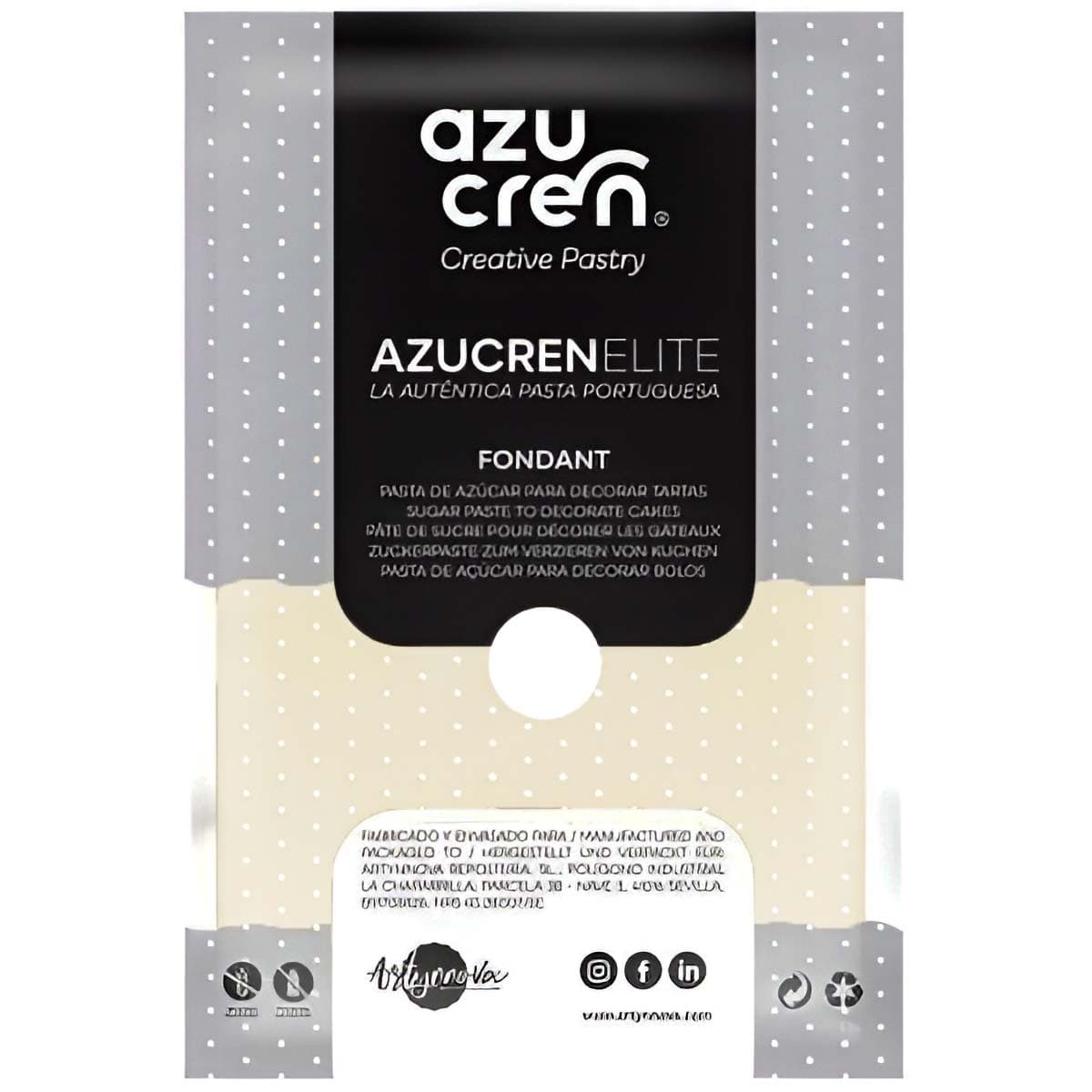Sokerimassa Luonnonvalkoinen – Azucren Elite, 250 g