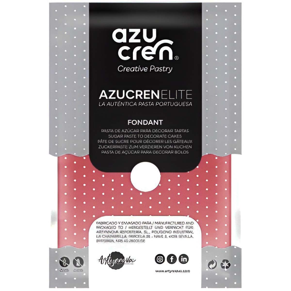Sokerimassa Vanhanajan roosa – Azucren Elite, 250 g