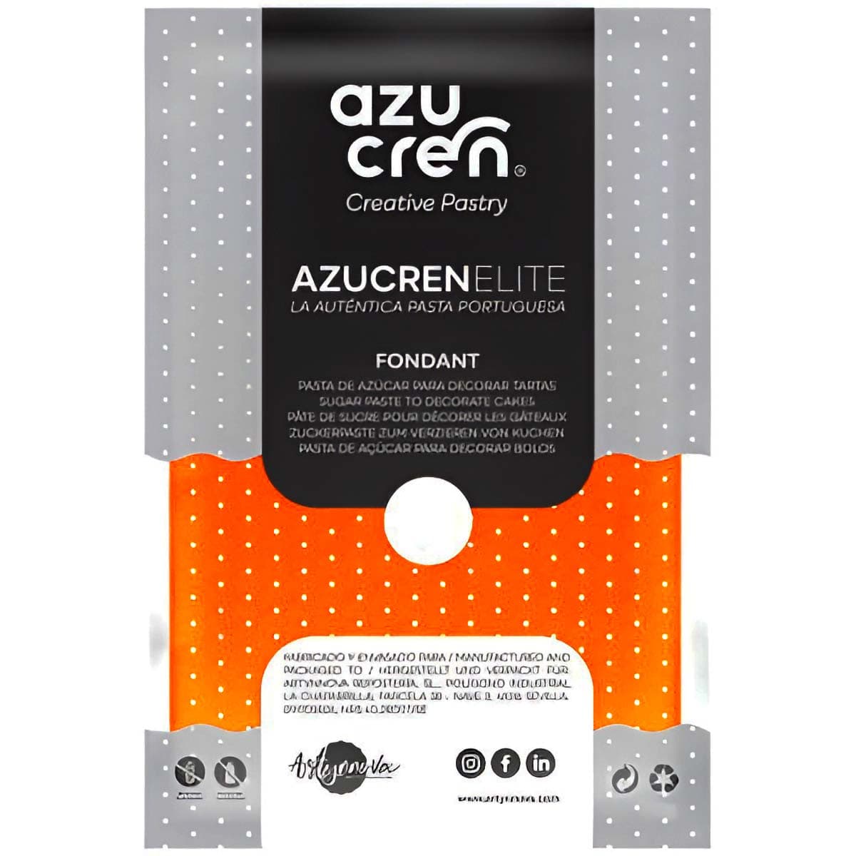 Sokerimassa Oranssi – Azucren Elite, 250 g