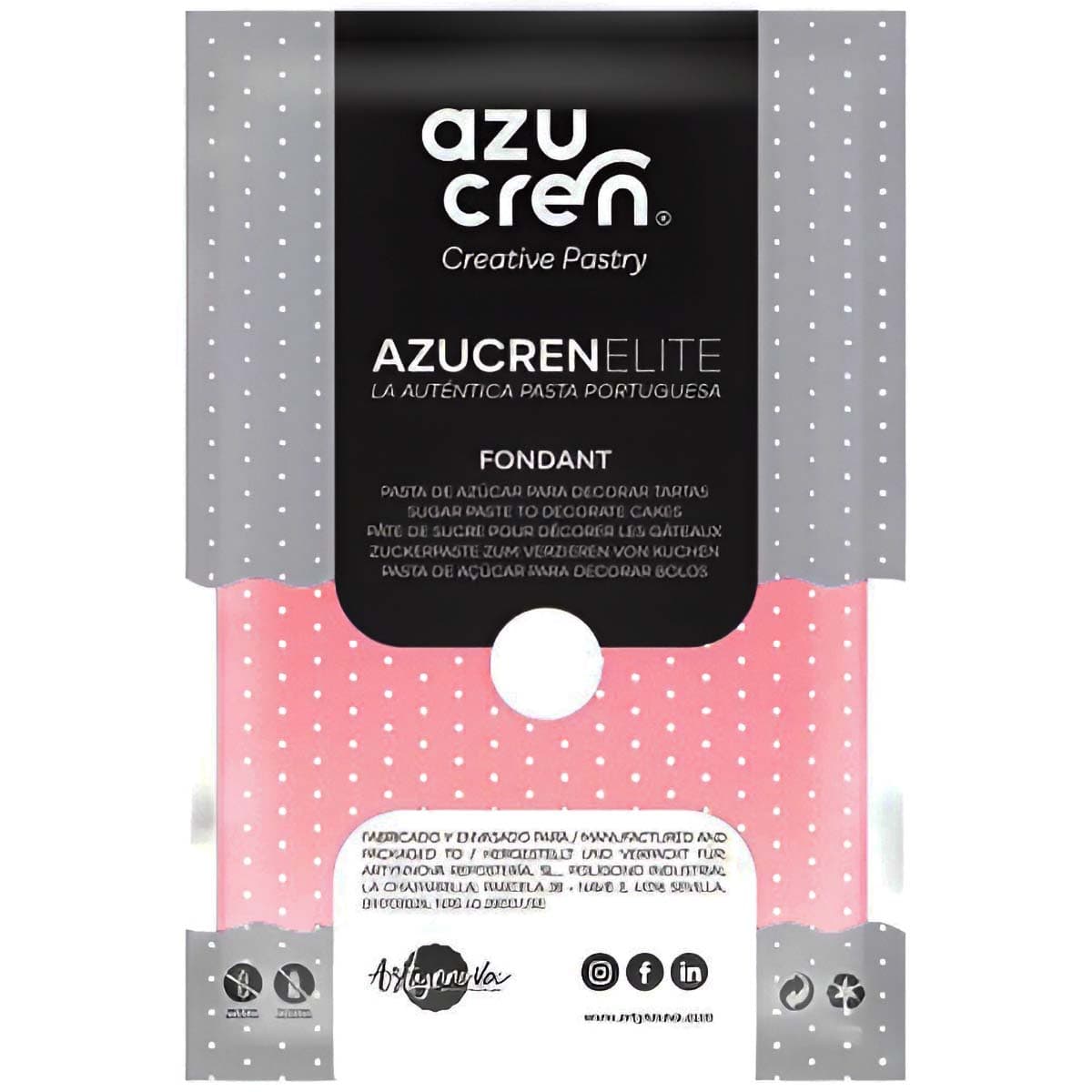 Sokerimassa Vaaleanpunainen – Azucren Elite, 250 g