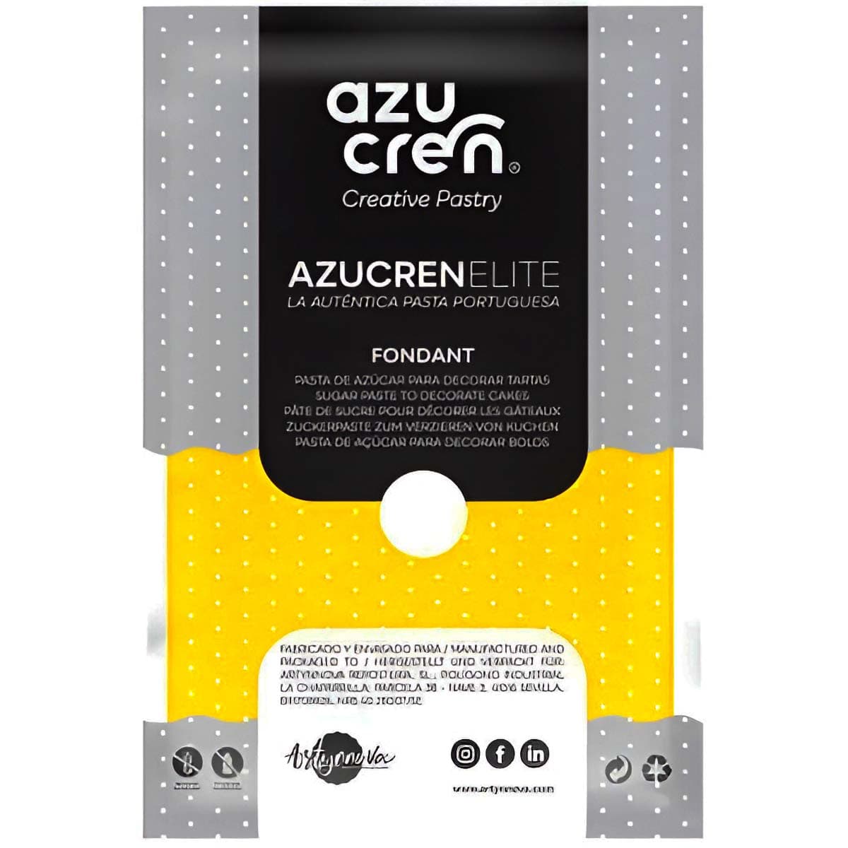 Sokerimassa Keltainen – Azucren Elite, 250 g