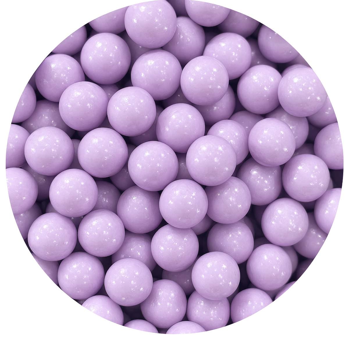 Sokerihelmet - Pastelliliila, 10 mm, 90 g