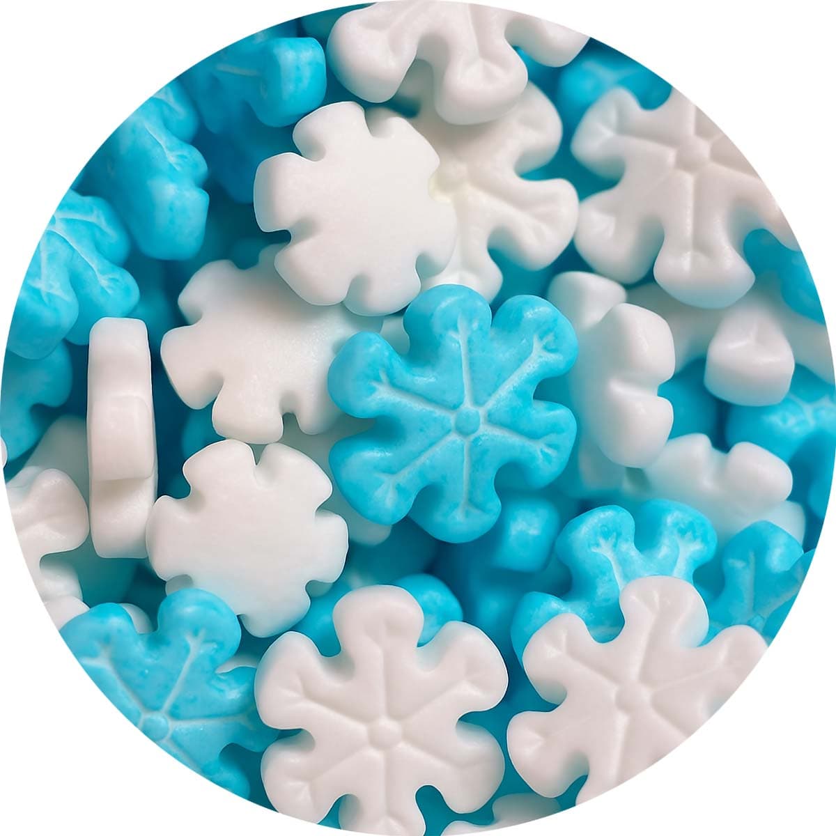 Koristerae – Lumihiutaleet, valkoinen/vaaleansininen, 80 g