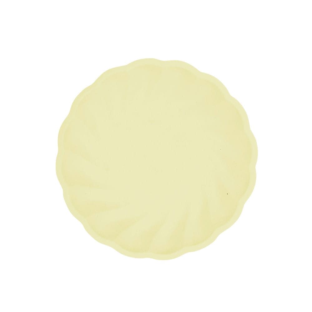 BIO lautanen - Pastellinkeltainen, 18cm, 6kpl